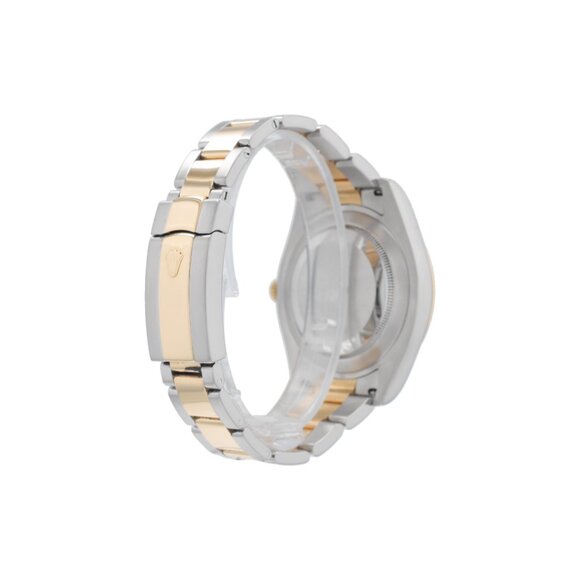 Rolex Datejust II 116333 41mm Black Diamonds Dial Fluted Bezel Oyster Band - Picture 7 of 10